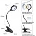 [Schwarz] LED Leselampe 9 verschiedene Einstellungen Augenschutz Buchleuchte wiederaufladbare USB Leselampe Touch Control Clip Schreibtischlampe flexible 360° Clip Leuchte für Heimbuchbett - BHVTKM4M