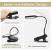 TRENZADO Reading lamp clamp reading lamp book with 16 LEDs 5 brightness levels and 3 colour modes USB book lamp reading lamp book clamp for night reading bed camping and travel - BSVTKEW6