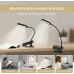 TRENZADO Reading lamp clamp reading lamp book with 16 LEDs 5 brightness levels and 3 colour modes USB book lamp reading lamp book clamp for night reading bed camping and travel - BSVTKEW6