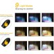 Wakects Klemmleuchte Buchlampe USB Leselampe Buchlampe mit 14 LEDs 3 Farbtemperatur 3 Helligkeit Doppelkopf Clip Leselampe können für Bett Schreibtisch Buch Notenständer - BWXBQBWW