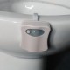 Hoothy Toilettenlicht Body Sensing Automatischer LED-Bewegungssensor Nachtlampe Toilettenschüssel Badleuchte Badezimmer Licht Batterie 8 Farben Wechselnde Weiß - BUBNTBQ2