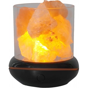 Irishom Salzkristalllampe USB Aroma Diffuser Salzlampe Nachtlicht Salzkristall-Leuchte Duftöldiffuser für Büro Yoga Schlafzimmer - BXKUWA99