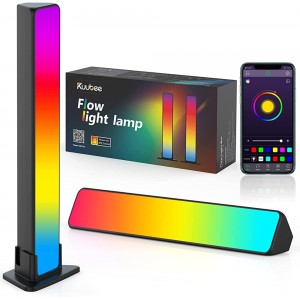 Kuubee Ambiance Play Lightbar 16,58 Millionen Farben Smart LED Lightbar mit 256 Lichteffekte steuerbar via App Sync with Musik RGB Smart Flow Lampe 2er Pack für 27-45 Zoll TV PC Raumdekoration - BWJSXM7E