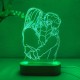 LED Nachttischlampe Personifizierte Lampen-Foto-Stich des kundenspezifischen Foto-3D beste TextHochzeitstag-Weihnachtsgeburtstags - BEKWQ9A5