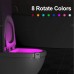 LED toilettenlicht Toilette Licht WC Nachtlicht LED Lampe Intelligenter PIR-Sensor Toilettenlicht Toilettenbeleuchtung,8 Farbe wasserdicht Toilette Beleuchtung Licht Weiß - BKJJY4Q2