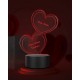 Personalisierte Herz-Leuchte mit Namensgravur | LED-Herz mit Namen und Farb-Lichtern als Geschenk-Idee | LED-Lampe mit Gravur| Deko Wohnzimmer | 7 Farben | Geschenk - BMWNBV4A