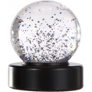 Pfiffikus von Kuenen Glitter-Ball LED-Leuchte 10490 Transparent mit Silberfarbigen Glimmern. - BUNBWBA1