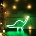 QiaoFei Dino Neon-Lichtschild Dinosaurier-Dekoration Wandkunst Schild für Kinder Geschenk batteriebetrieben oder USB-betrieben LED-Nachtlichter für Mädchen-Schlafzimmer Heimzubehör - BNNOYHMD