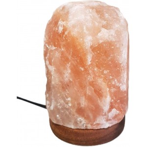 SudoreWell® Rosa USB Salzlampe in Naturform aus der Salt Range Pakistan Höhe ca.10 cm - BRQDHKH8