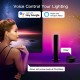 SYLSTAR Smart LED Lightbar RGB Light Bars Sync mit Musik WiFi LED Ambient Light TV Hintergrundbeleuchtung funktioniert mit Alexa und Google Assistat Gaming Lampe für TV PC Raumdekoration - BKNAPE1W