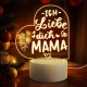 Winzwon Geschenke für Mama von Tochter Sohn Geburtstagsgeschenk für Mama LED Lampe Nachtlicht Personalisierte Geschenke Mama Muttertagsgeschenke für Mama Erntedankfest Geschenk Mutter - BHNNSE3K
