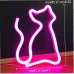 Cat Neonlicht-Zeichen Led Cat Licht Neon Wand-licht-Batterie Oder USB Operated Neonzeichen Rosa Katze Neonlicht-Zeichen Leuchten Für Das Haus Kinderzimmer Bar Party Weihnachten-rosa - BDBZO46K