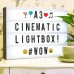 Cosi Home A3 LED Lightbox mit Buchstaben Cinema Lightbox mit Emojis 120 Buchstaben & Symbolen Inkl. USB Kabel & Batterie Das LED Licht eignet sich perfekt als Party Deko oder Geschenk - BQVTWQQ2