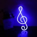 ENUOLI Neon-Schild Musik Neonlicht Neon-Wandleuchte LED-Beleuchtung für Wanddekoration USB Batteriebetriebene Neon-Musiknote Neonlicht-Zeichen Blau Neon für Weihnachten Dekor Kindergeschenk Blau - BDADM9H7