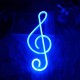 ENUOLI Neon-Schild Musik Neonlicht Neon-Wandleuchte LED-Beleuchtung für Wanddekoration USB Batteriebetriebene Neon-Musiknote Neonlicht-Zeichen Blau Neon für Weihnachten Dekor Kindergeschenk Blau - BDADM9H7