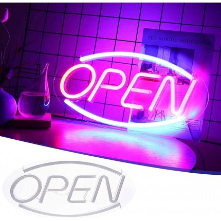 LED Leuchtreklame"Open" Werbung Schild Leuchtschild Neon Nachtlichter Beleuchtung LED Leuchtschilder Panel Leuchtwerbung für Licht Lampe Schlafzimmer Bar Pub Hotel Café Restaurant - BTYYQEJN