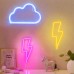 Neonlicht,LED-Blitz Zeichen formten Dekor Neonlicht Dekor Licht,LED-Blitz-Bolzen-Neonlich Batterie USB Powered Dekor für Wohnzimmer,Kinderzimmer,Schlafzimmer,Hochzeit - BRBTBKK4