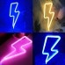Venforze Lightning Bolt Neonlicht Schilder Neonlichter für Wände USB batteriebetrieben Neon Nachtlichter Neonlichter Lightning LED Leuchten Schilder für Schlafzimmer Spielzimmer Dekoration warmweiß - BKKUHN3A