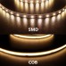 Arotelicht COB LED Streifen 3m 24V COB LED Strip warmweiß 3000K dimmbar COB LED Band Lichterkette Hohe Dichte 320 LEDs M inklusive Adapter und Dimmer IP20 für Schlafzimmer Küche Home Innendekoration - BUBBMNKK