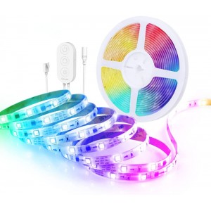 Govee RGBIC LED Strip LED Streifen 5m Musik Sync Segmentcontrol Steuerbar via App für Party Zuhause Schlafzimmer TV - BNLZW8NB
