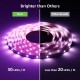 LE LED Strip 5M Alexa Smart RGB WIFI LED Streifen Musiksteuerung Wlan LED Band Superhell 5050 Selbstklebend Lichtband Lichterkette mit Fernbedienung Kompatibel mit Alexa,App,Google Home - BFDLKE8K