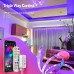LED Strip 10M RGB Smart LED Streifen Farbwechsel LED Band Musik Sync LED Lichterkette mit Fernbedienung und App-steuerung für Leiste Zuhause Schlafzimmer Küche Party - BUNNBW16
