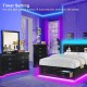 LED Strip Lichtband 5M SHOPLED RGB SMD 5050 LED Streifen Selbstklebend Farbwechsel Led lichterkette mit Fernbedienung LED Band Leiste für die Beleuchtung von Haus Party Küche - BOGHIHJK