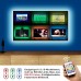 Led TV Hintergrundbeleuchtung BASON USB LED Streifen 2.5m 8.2ft für 32-58 Zoll DIY RGB Led Strip TV Led Beleuchtung mit Fernbedienung für Fernseher PC Cinema Dekoration - BGMVL3A6