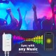 Popotan RGB Led Strip 5M Alexa LED Streifen mit  Echo Google Home Synchronisation mit Musik RGB Smart 5050 LED Lichterkette für Weihnachten Decke Kleiderschrank Schlafzimmer - BFFFFWJA