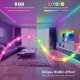 RGBIC Led Strip 5m POPOLAT WiFi Led Streifen Musik Sync Segmentcontrol Steuerbar via App Fernbedienung mit Alexa und Google Assistant für Zuhause Schlafzimmer KücheDeko NOT Support 5G Wifi - BCGIZW5A