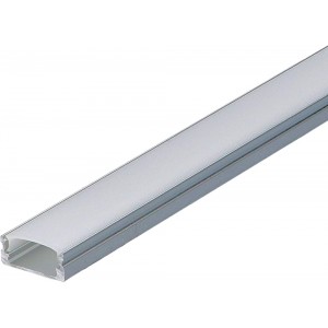 SET: LED Profil 100cm Profil LED für LED Streifen aluminium led profil + Abdeckung Milchig LT4 - BYMGD2V4
