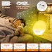 Aceshop Sunrise Wecker LED-Wecklicht mit Zwei Alarmen 9 Geräusche Schlummerfunktion FM Radio 7-Farben-Licht 20 Helligkeitsstufen Sonnenaufgangs Sonnenuntergang-Simulation für Erwachsene Kinder - BOAANQQ6