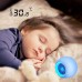 Kinder-LED-Wecker Wachen Sie Digitaluhren für Kinder Nachttischuhr 7 Farben die Licht für Jungen Mädchen Schlafzimmer Dekor mit Innentemperaturkalender Touch Control und Snoozing ändern Blau - BZVDY317
