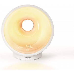 Philips Wake-up Light HF3650 01 LED Aufwachen und Einschlafen mit Licht weiß - BWCGB9BK
