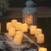 24 Stück 3,8 x 4,6 cm warmweiße batteriebetriebene flackernde LED-Teelichter flammenlose elektrische Votivkerzen für Hochzeit Festivalfeier Party Halloween und Weihnachtsdekoration - BUQCOM4E
