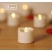 Anstore 12 LED Kerzen LED Tee Lichter Flammenlose Kerzen mit Timer Flackern Teelichter Elektrische Kerze Lichter für Hochzeit Weihnachten Ostern Party 3.2x3.6 cm [Plastik Warmweiß] - BYVHPNKQ