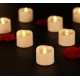 Anstore 12 LED Kerzen LED Tee Lichter Flammenlose Kerzen mit Timer Flackern Teelichter Elektrische Kerze Lichter für Hochzeit Weihnachten Ostern Party 3.2x3.6 cm [Plastik Warmweiß] - BYVHPNKQ