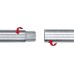 EGLO Kabelkanal Extention Kabelführung aus Stahl Farbe: Chrom Länge: 320 bis 1570 mm - BWJJLDBJ