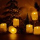 FREEPOWER 12er Wiederaufladbare LED Teelichter mit Fernbedienung Timer Flackern Warmweiß Dimmbar Elektrische Aufladbare Kerzen mit 2 USB-Kabel Deko für Weihnachten Halloween Party Familie - BJRUM3A2