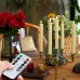 Homemory led stabkerzen mit fernbedienung Flammenlose Tafelkerzen batteriebetriebene LED Kerzen echtes Wachs 3D-Dochtlicht,6 Stück warmer für Weihnachtsdeko - BGFGU2EJ