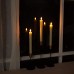Homemory led stabkerzen mit fernbedienung Flammenlose Tafelkerzen batteriebetriebene LED Kerzen echtes Wachs 3D-Dochtlicht,6 Stück warmer für Weihnachtsdeko - BGFGU2EJ