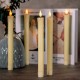 Homemory led stabkerzen mit fernbedienung Flammenlose Tafelkerzen batteriebetriebene LED Kerzen  echtes Wachs 3D-Dochtlicht,6 Stück warmer für Weihnachtsdeko - BGFGU2EJ