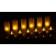 Lunartec LED Kerzen aufladbar: 12 Akku-LED-Teelichter mit Acryl-Dekogläsern und Ladestation Elektrische Teelichter aufladbar - BEFTS4KW