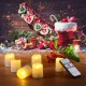 PChero Wiederaufladbar Kerzen mit Fernbedienung 6 Stück LED Aufladbar Teelichter USB Flammenlose Flackernde Kerzen mit Timerfunktion für Halloween Weihnachten Hochzeit Party Heimat Dekoration - BHXMV271
