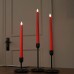 Rhytsing Rot 4 Flammenlose LED Spitzkerzen mit Timerfunktion Led Stabkerzen Tafelkerzen Leuchterkerzen mit warmweißes Licht Höhe je 27.5cm Fernbedienung und Batterien enthalten - BGRNU7N5