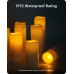 salipt LED Kerzen mit Timer LED Kerze Batteriebetrieben Flackernde Flamme Durchmesser 5.6 cm Flammenlose Kerzen Outdoor Wasserdicht 10er-Set Weiß Höhe 10.2 12.7 15.3 17.8 cm - BVYWAH7M