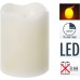 ToCi 4er-Set LED-Kerze Weiß Ø 7 x 9 cm mit Timerfunktion flammenlose Echtwachs-Kerzen mit flackernder LED-Flamme - BSDSQDJK