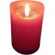 ToCi LED Kerzen Rot Ø 7 x 15 cm 4er Set mit schwarzem Docht und Timer 4 flammenlose Echtwachs-Kerzen Adventskerzen Grablicher - BGDBWJ7K