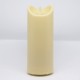Tronje LED Outdoor Kerze 18cm Stumpenkerze Creme-Weiß mit Timer u. Fernbedienung bewegliche Flamme IP44 UV Hitzebeständig - BLLJFKHA