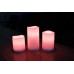 WRalwaysLX Flammenlose Kunststoff-Stumpenkerzen für Außen- und Innenbereich dekorativ farbwechselnde LED-Kerzen mit Fernbedienung und Timer 3 Kerzen verwendet durch 3 AAA-Batterien - BNNDO7WW